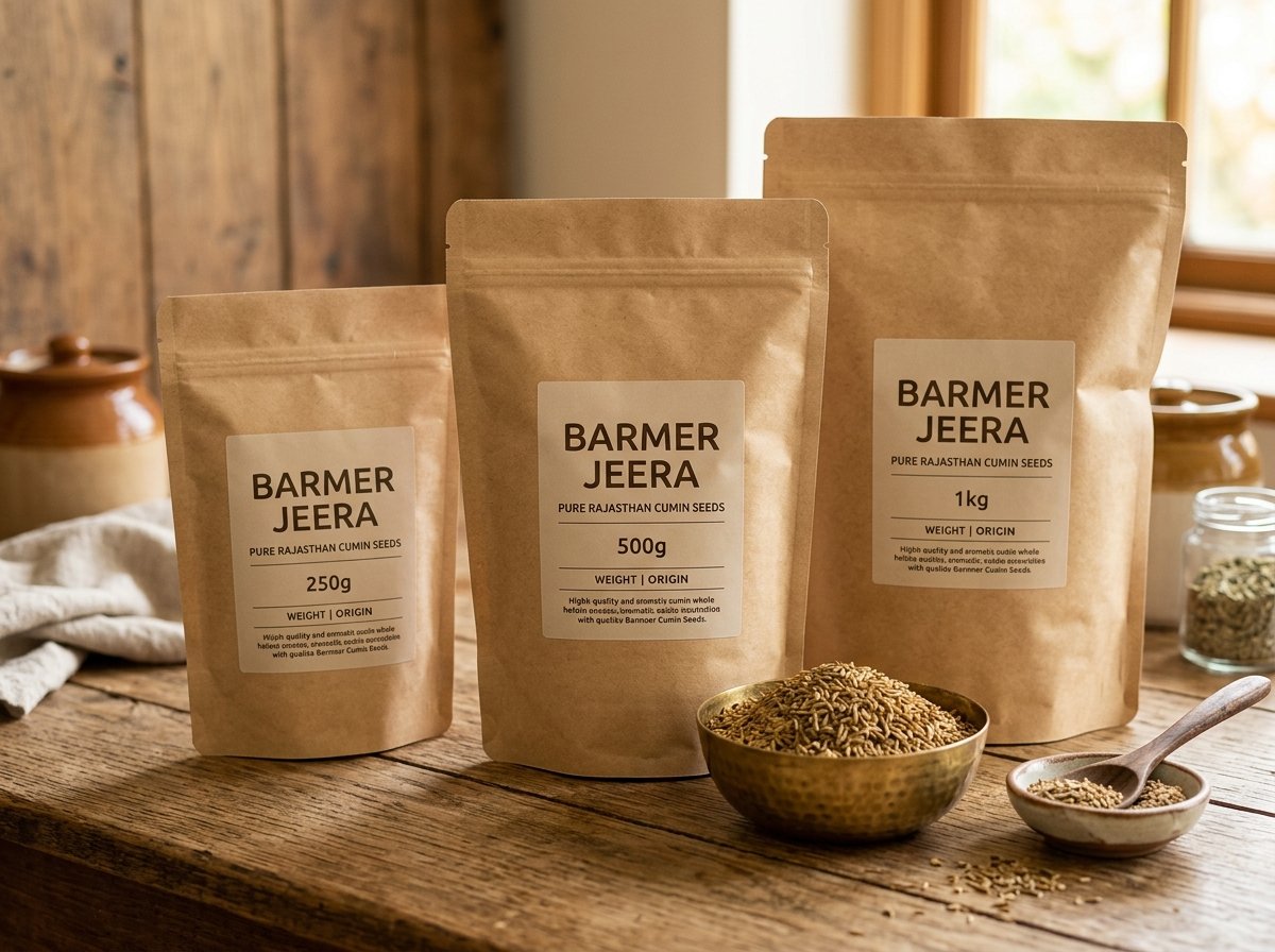 Barmer jeera packets for roasting